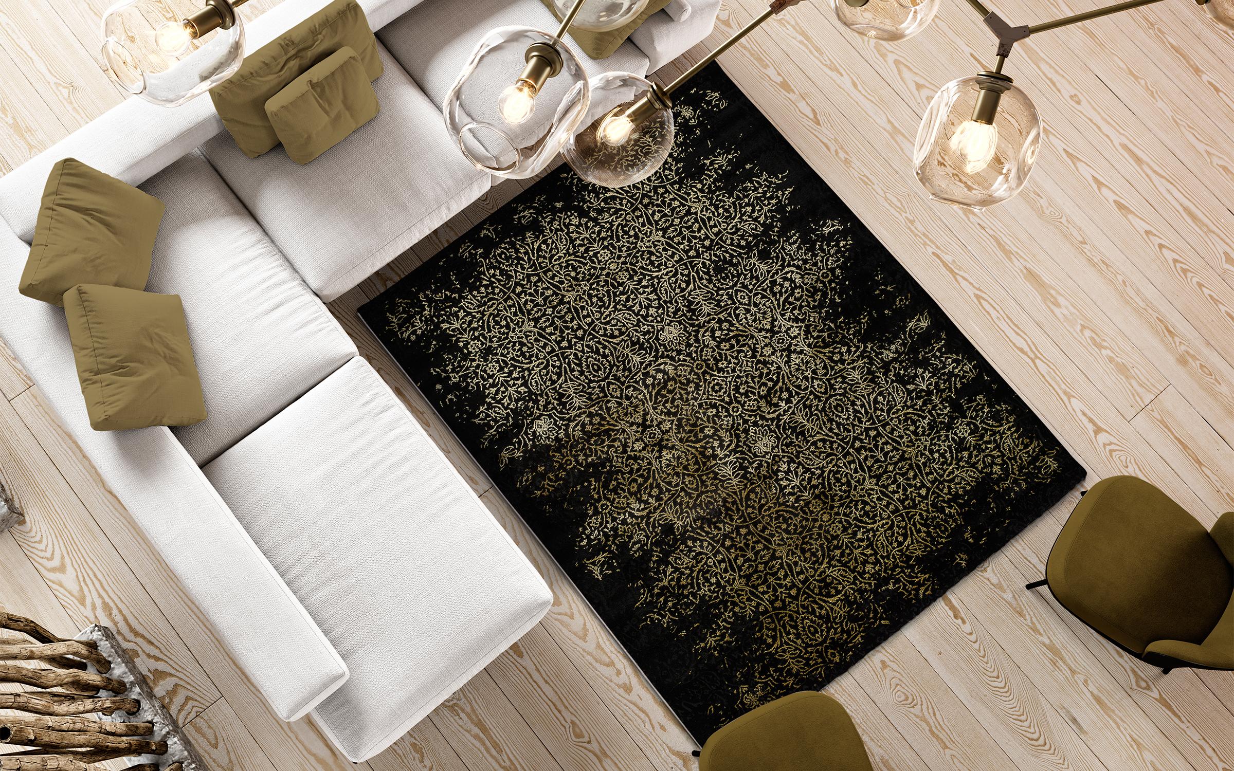Carpet Joao 8124 gold + black