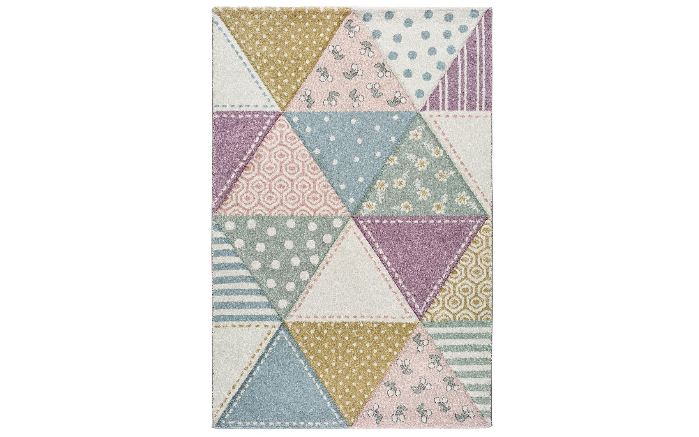 Children's carpet Elena 1458 multicolored triangles