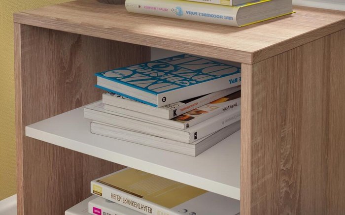 Bedside table Carlos 3821 oak sonoma + white