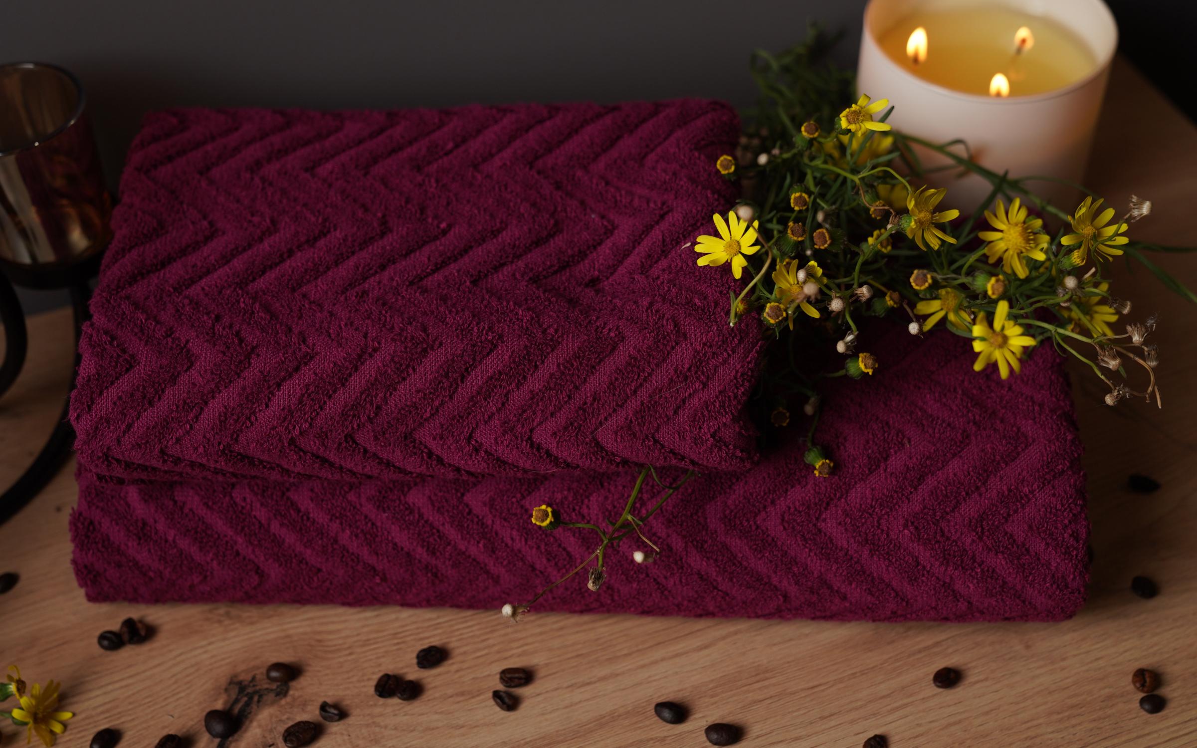 Τowel Donald 70x140 bordeaux