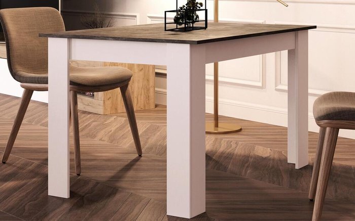 Table Lucas 8067 white + dark atelier