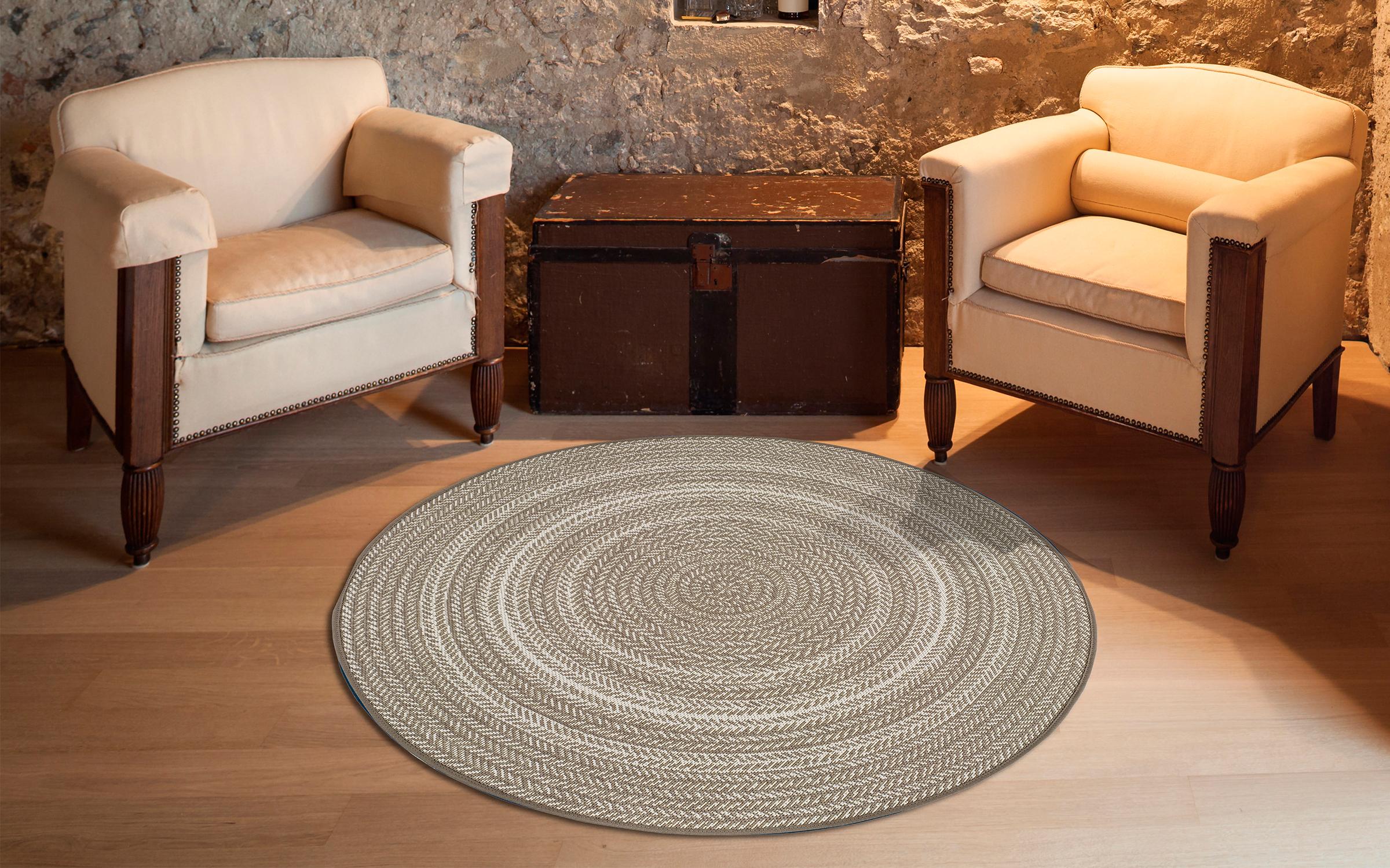 Round carpet Lamal 2456 brown