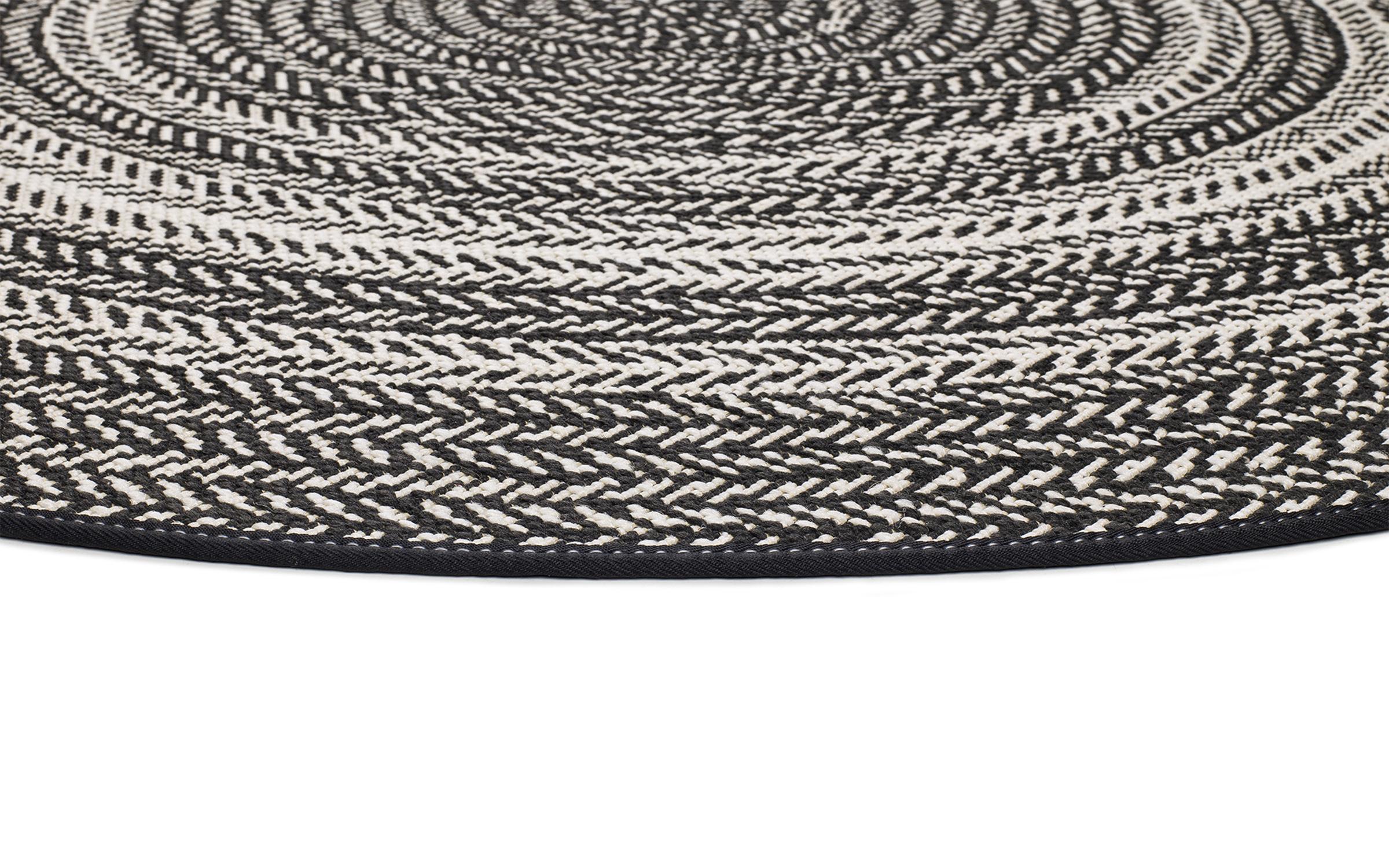 Round rug Lamal 2456 black