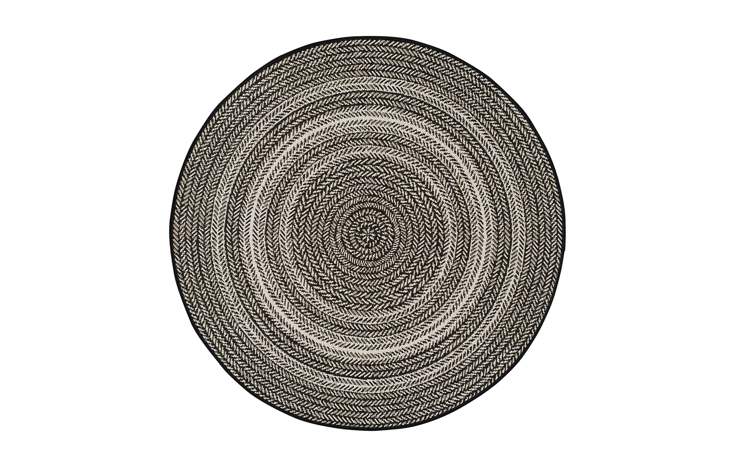 Round rug Lamal 2456 black