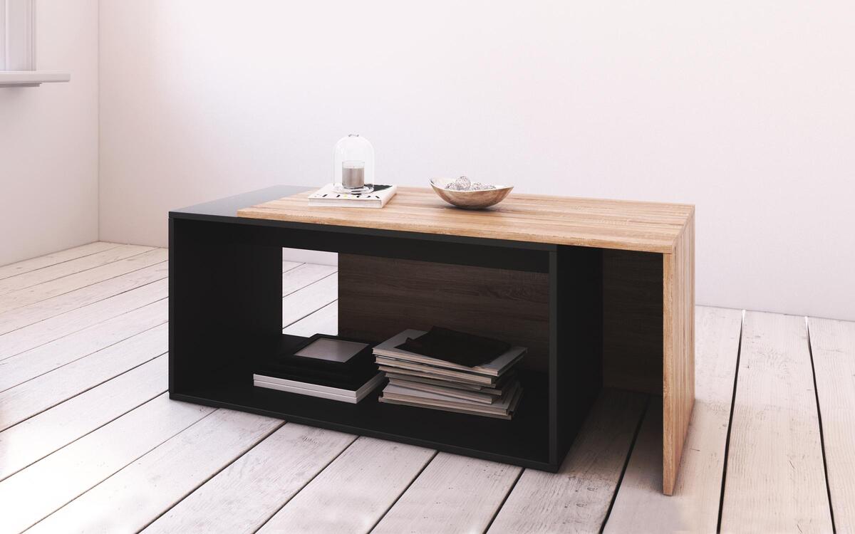 Coffee table Solien 6866 oak sonoma + anthracite