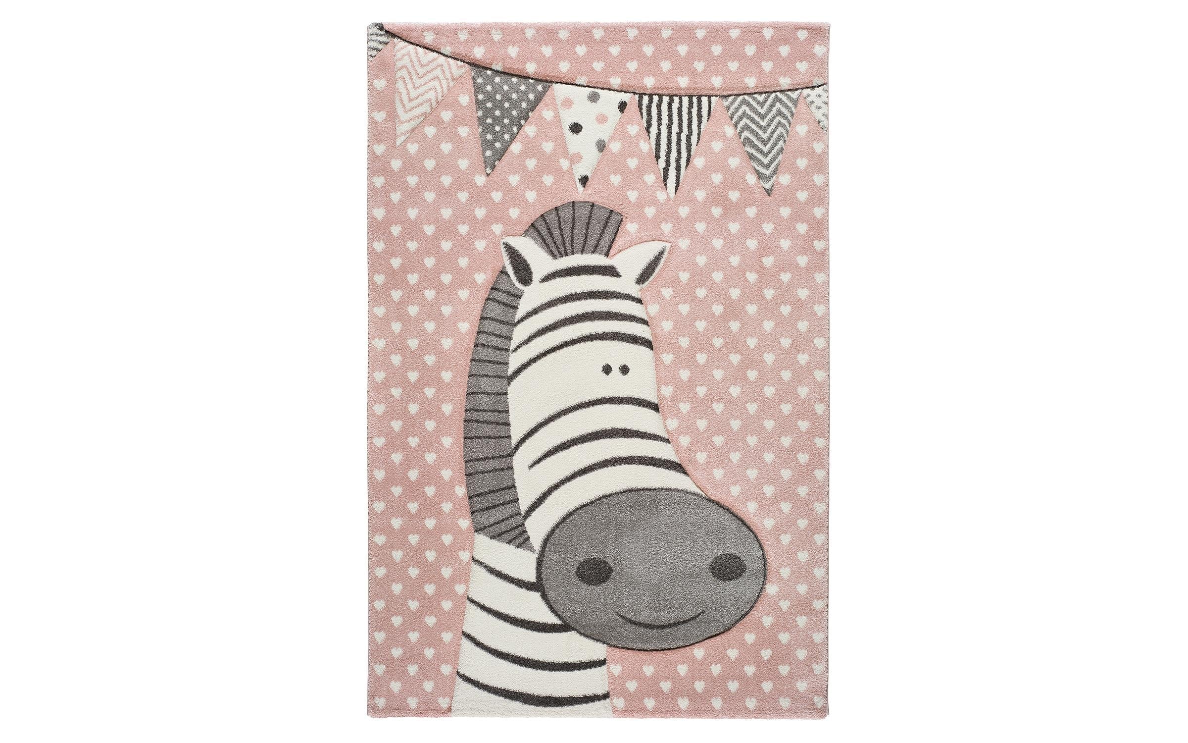 Children's carpet Bianka 6973 pink zebra