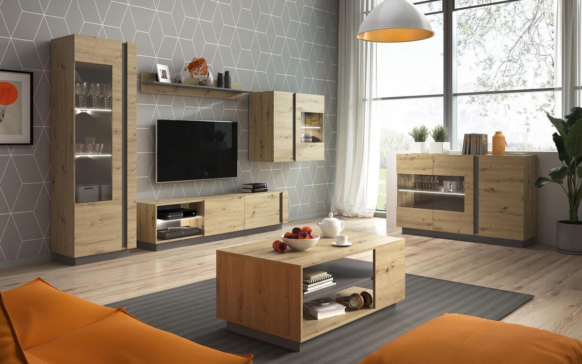 Coffee table Acro 4354 oak artisan + grey graphite