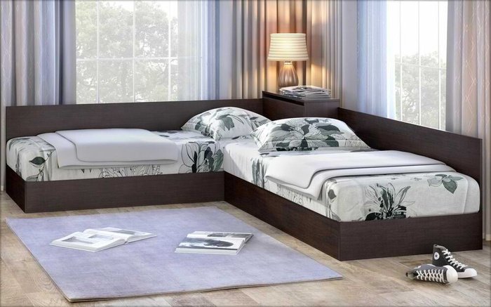 Corner beds Jennifer 82x190 oak sonoma