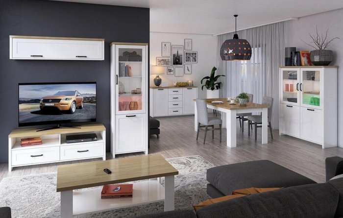 Showcase Patino 8435 white + stone oak