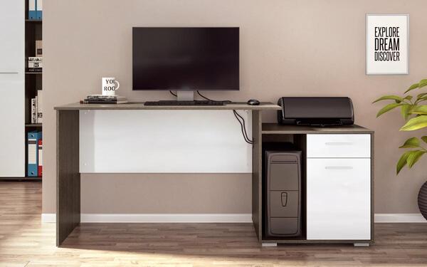Office Juan 7350 oak anthracite + white glossy