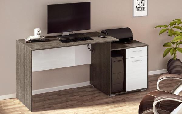 Office Juan 7350 oak anthracite + white glossy