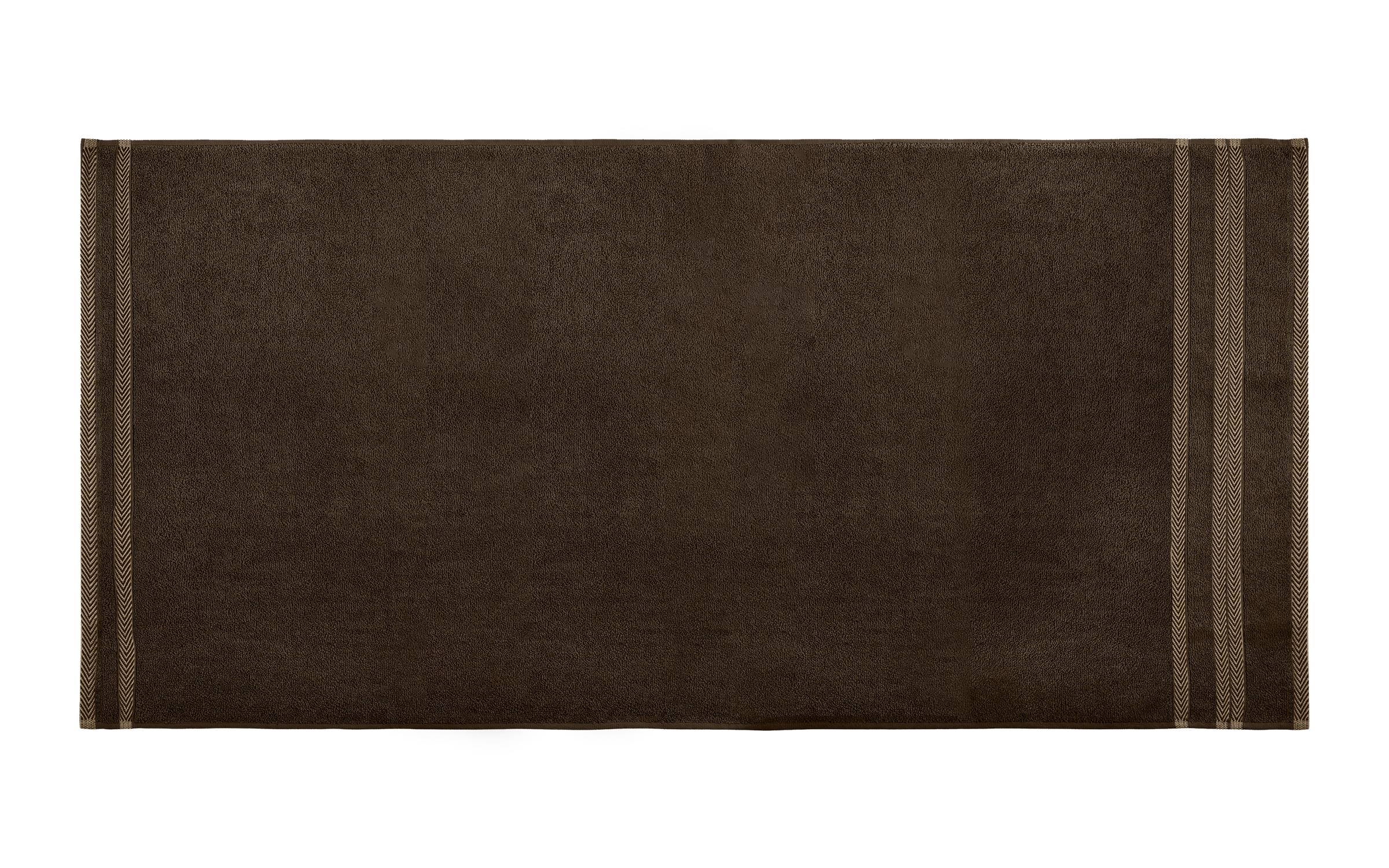 Seline towel 70x140 dark brown + brown