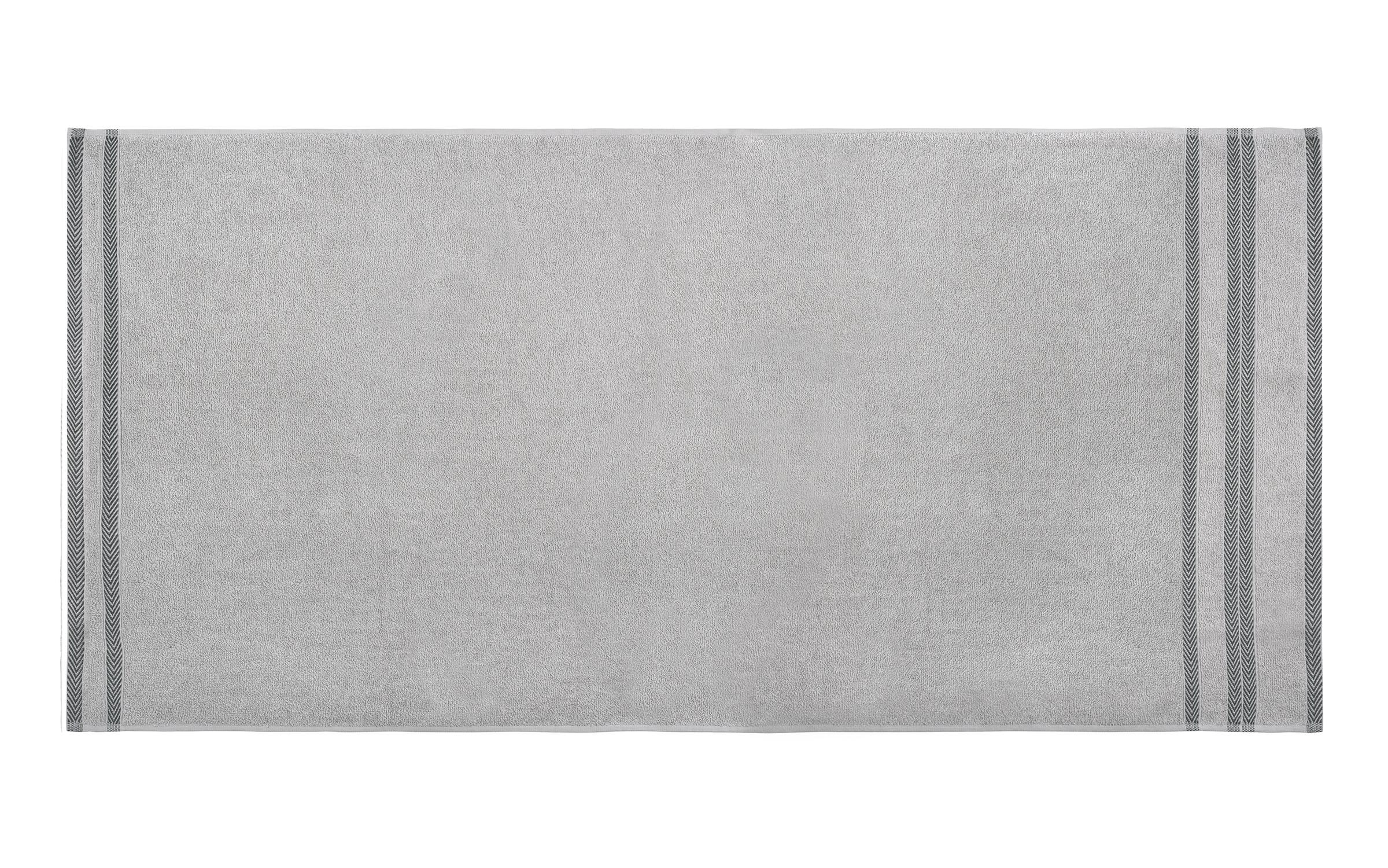 Seline towel 70x140 gray + black