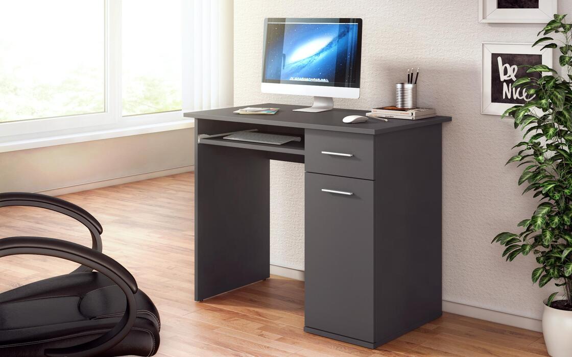 Office + keyboard surface Major 7124 oak vottan + anthracite matte