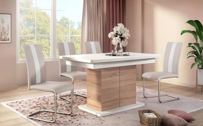 Chair Dusan 5319 cream + white
