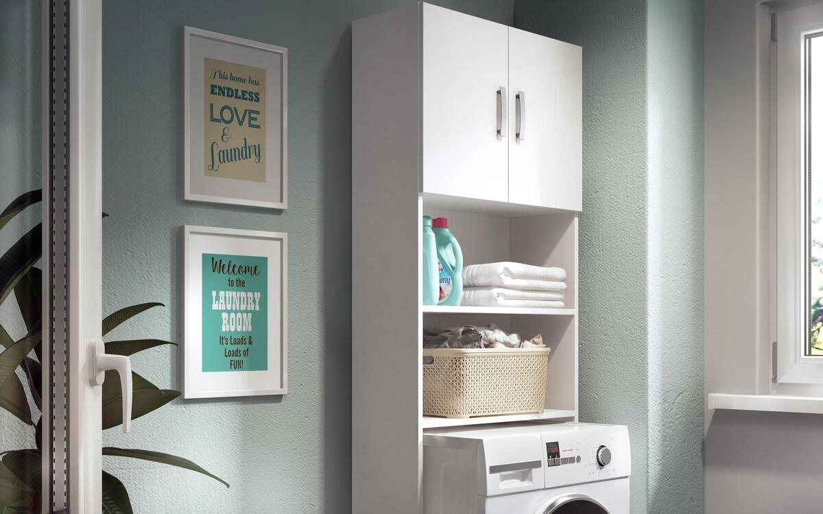 Lore 8602 laundry cabinet white