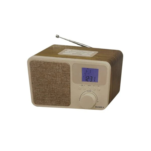 Digital Radio am/fm with Dual Alarm Clock in Wooden Box CT-89