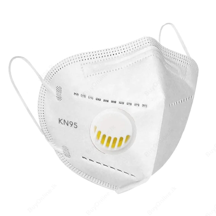 KN95 Breathing Protection Masks with Valve 25 pieces 04-000016