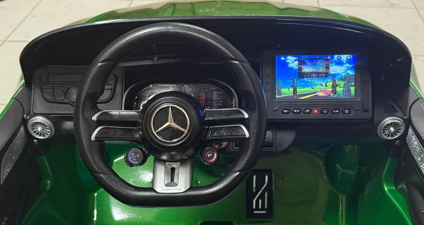 Mercedes AMG SL63 Двуместен с дистанционно управление Licensed 24 Volt Green 1+ години