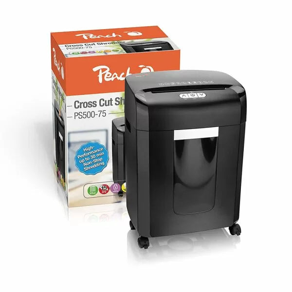 Шредер PEACH PS500-75 Cross Cut Black