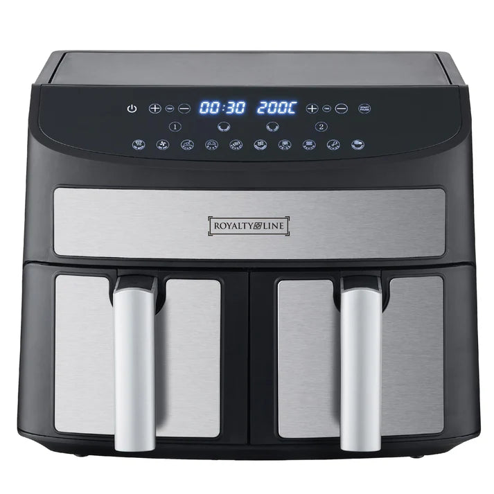 Royalty Line Fryer 8L with 2 baskets Dual Basket Air Fryer – 2000W RL-AF5409