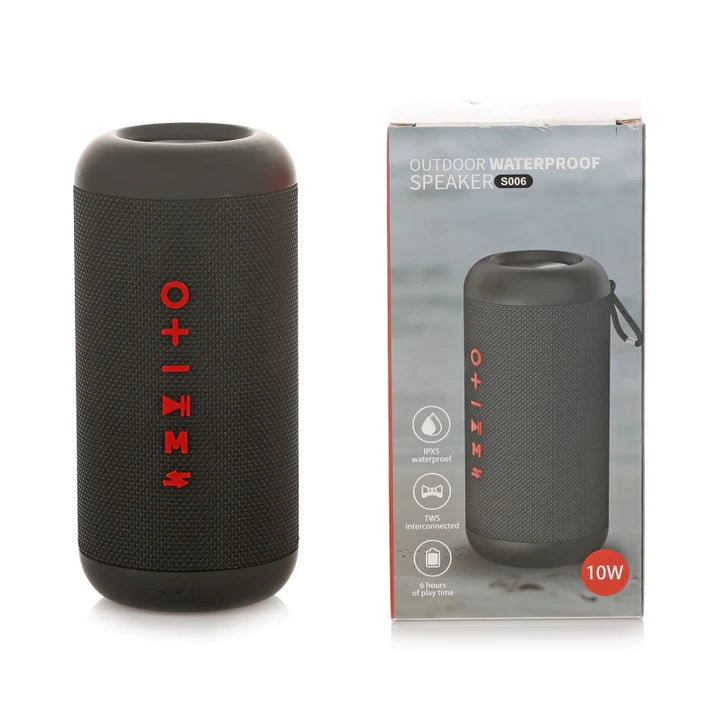 Waterproof Portable Wireless Speaker S006 with Bluetooth 10W S006