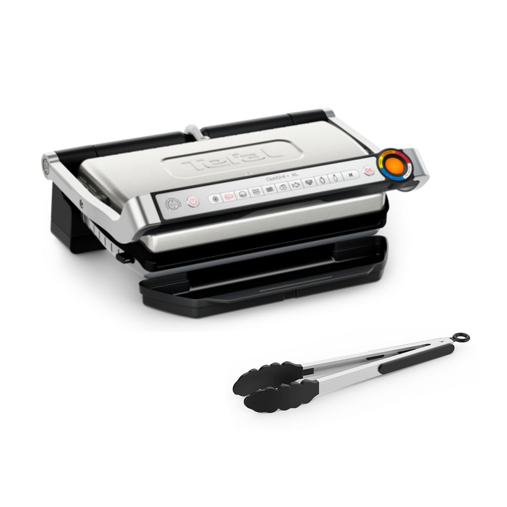 Tefal GC728D OptiGrill+XL & Щипки за тостер-грил