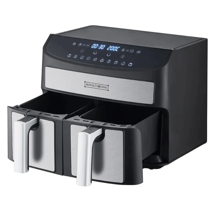 Royalty Line Fryer 8L with 2 baskets Dual Basket Air Fryer – 2000W RL-AF5409