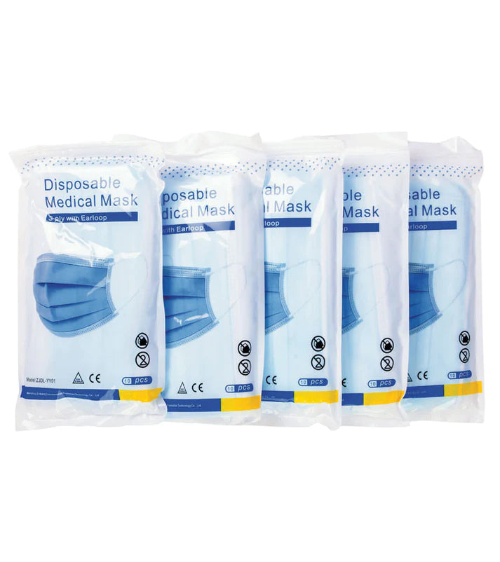 Disposable Elastic Surgical Face Masks 100 pieces 04-000039