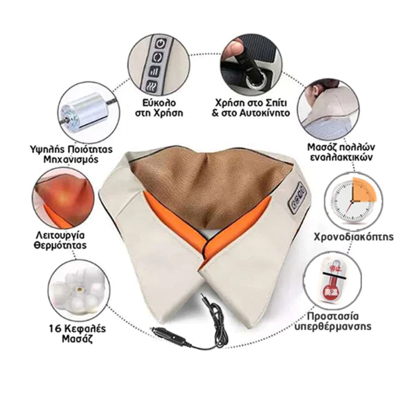 3LiNE®- Shiatsu Neck and Body Massager 01-000023