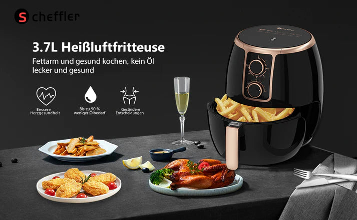 Air Fryer 3.7L 1500W By SCHEFFLER® 02-000088