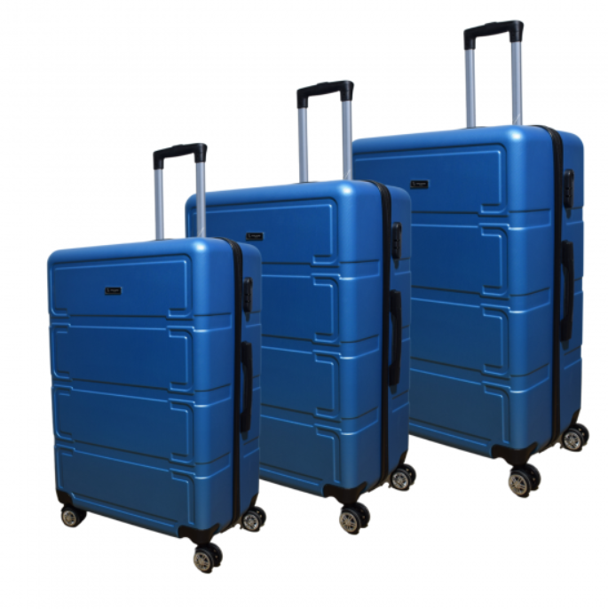 Set of 3 Travel Suitcases 75cm x 49cm x 31cm ABS LEGO-3118-ROYALBLUE