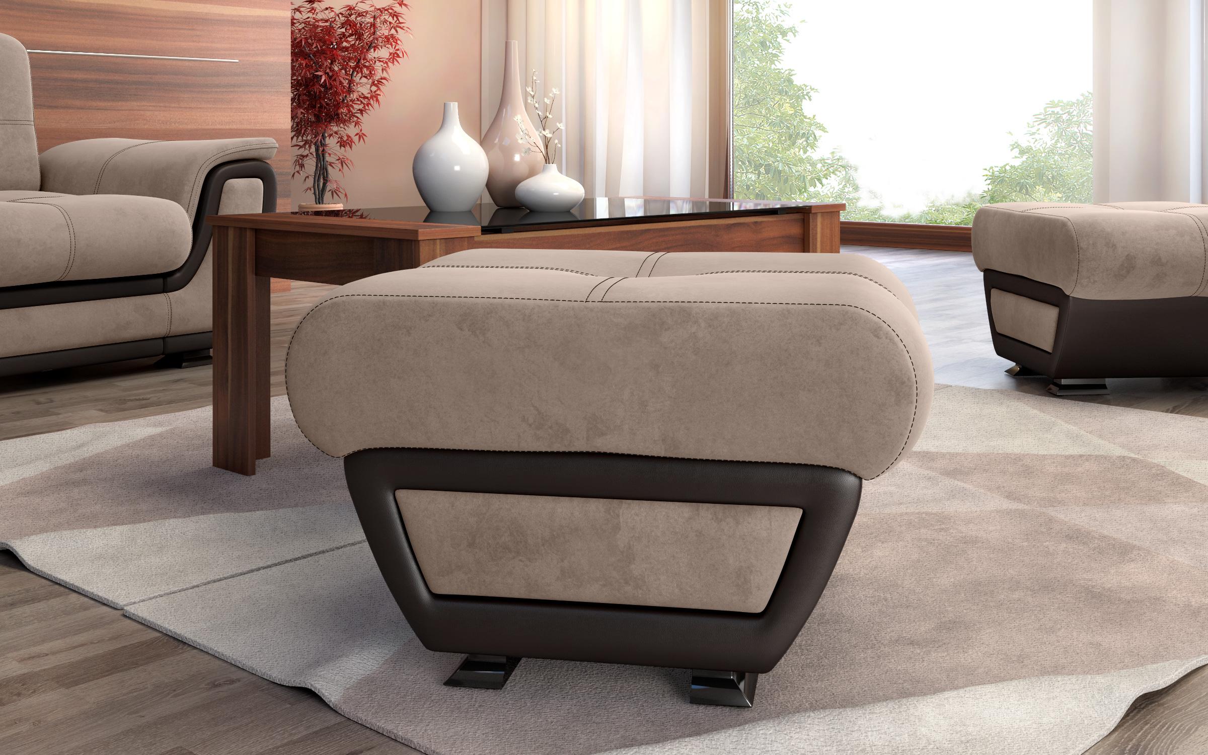 Stool Jimenez 6983 brown + brown skin