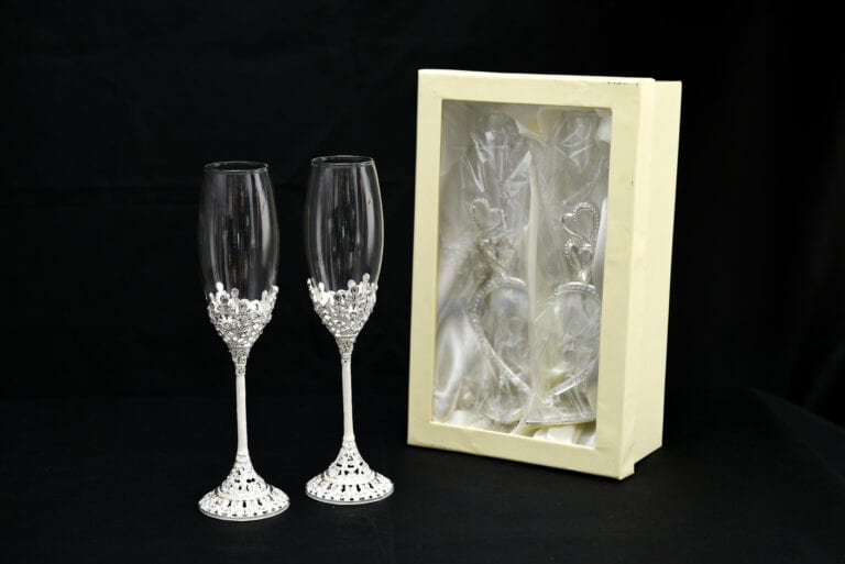 Champagne glasses set – Crystal Love CVB99