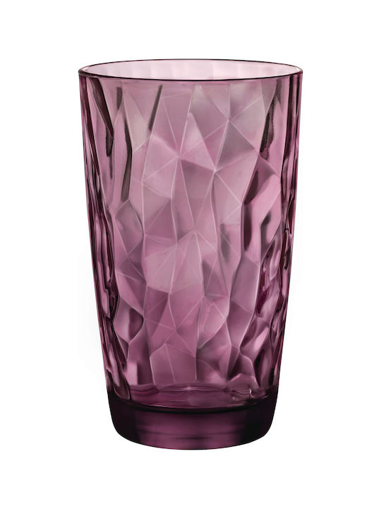 Rosco Diamond Set of Water Glasses Blue 470ml 6pcs