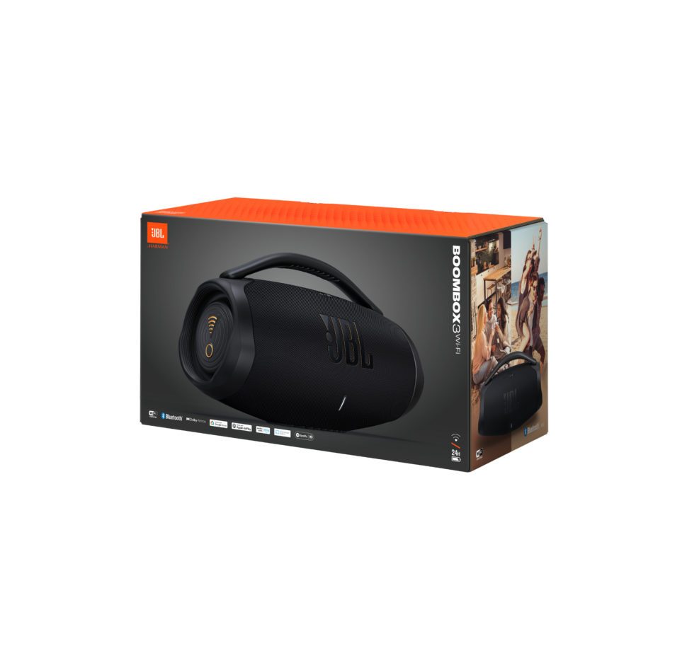 JBL Boombox 3 WiFi, Bluetooth & Wifi Speaker, IP67, Dolby Atmos