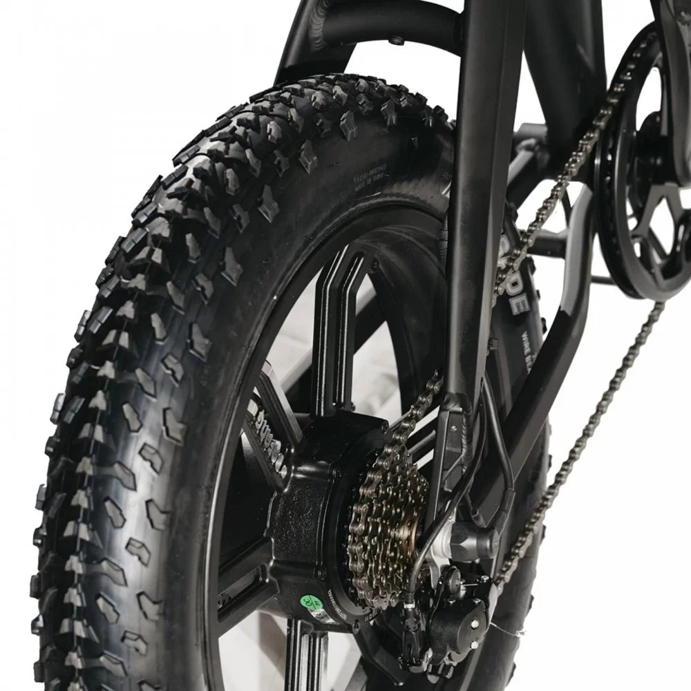 DR Bike 48V Aluminum Folding Electric Bike with SHIMANO Gears 20 Inches Black B10EF