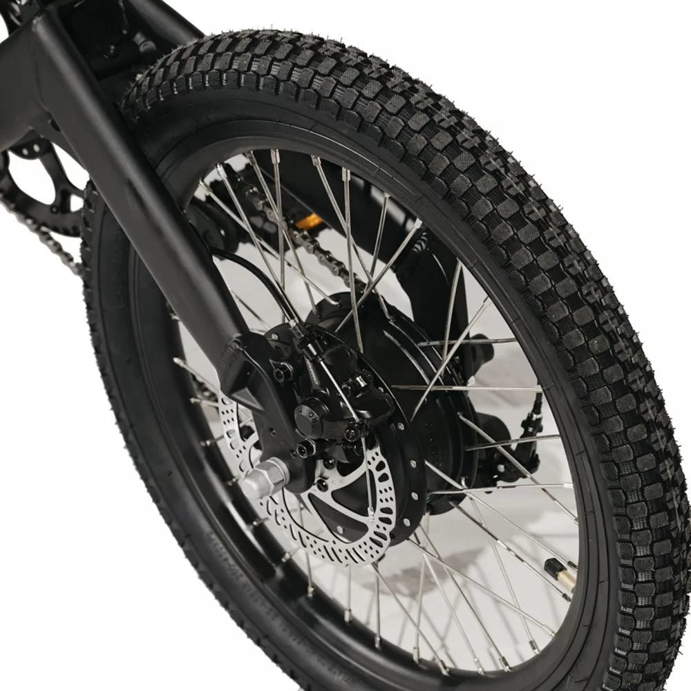 DR Bike 48V Aluminum Folding Electric Bike with SHIMANO Gears 20 Inches Black B06EM