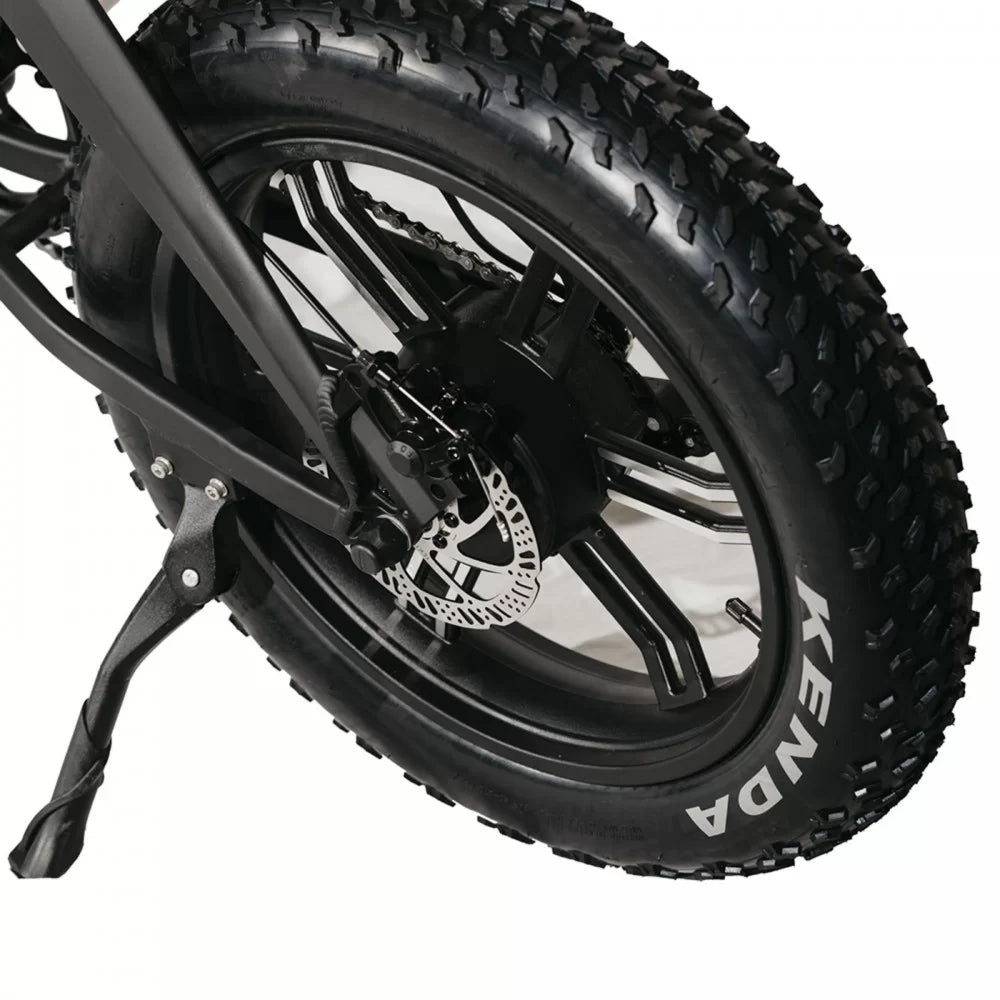 DR Bike 48V Aluminum Folding Electric Bike with SHIMANO Gears 20 Inches Black B10EF
