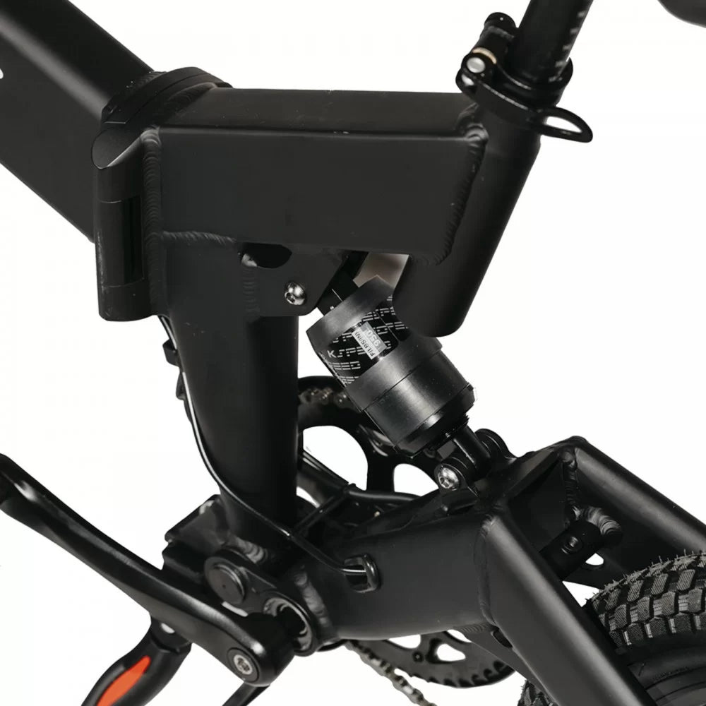 DR Bike 48V Aluminum Folding Electric Bike with SHIMANO Gears 20 Inches Black B06EM