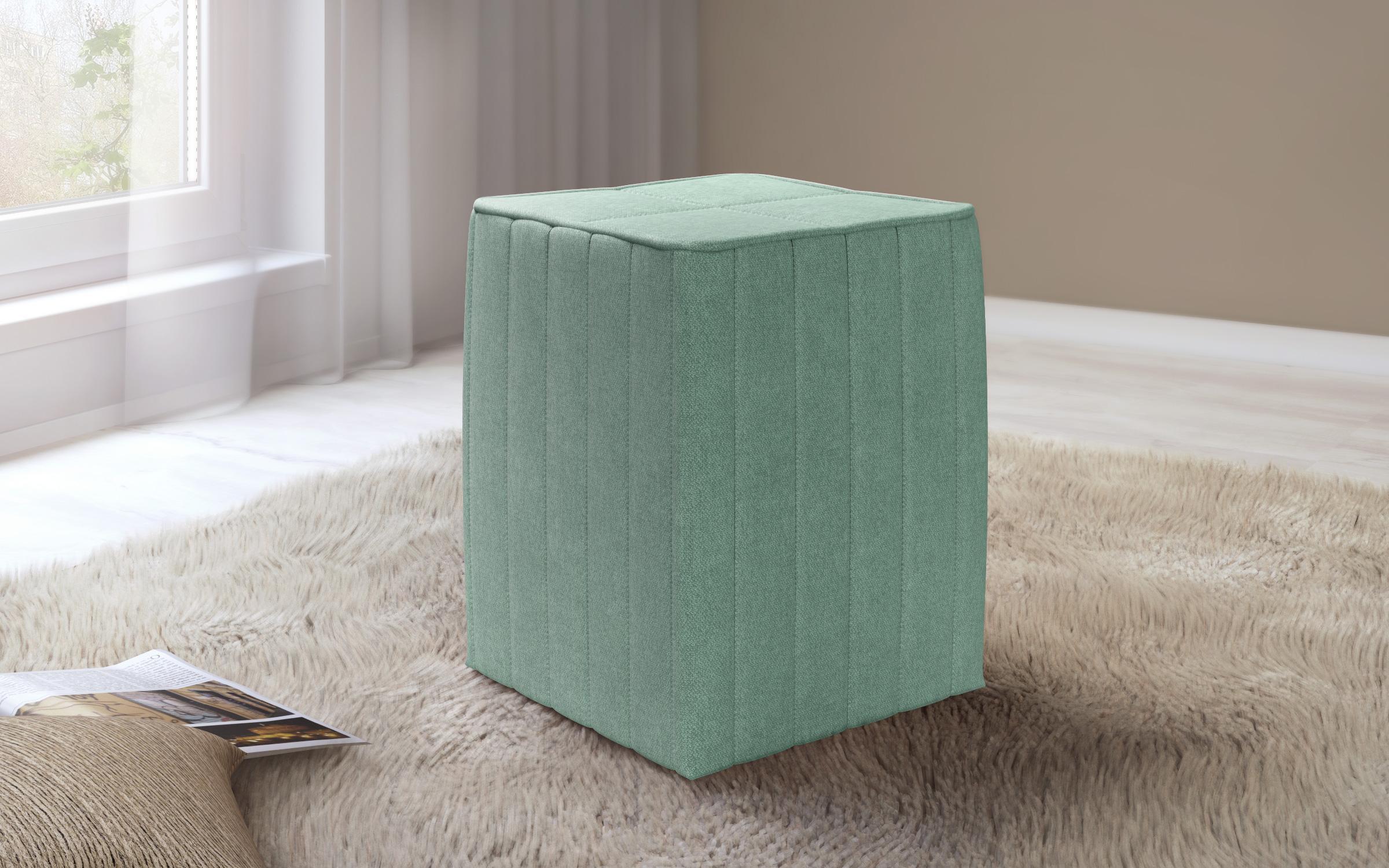 Stool Lemina 3328 orange + white seam