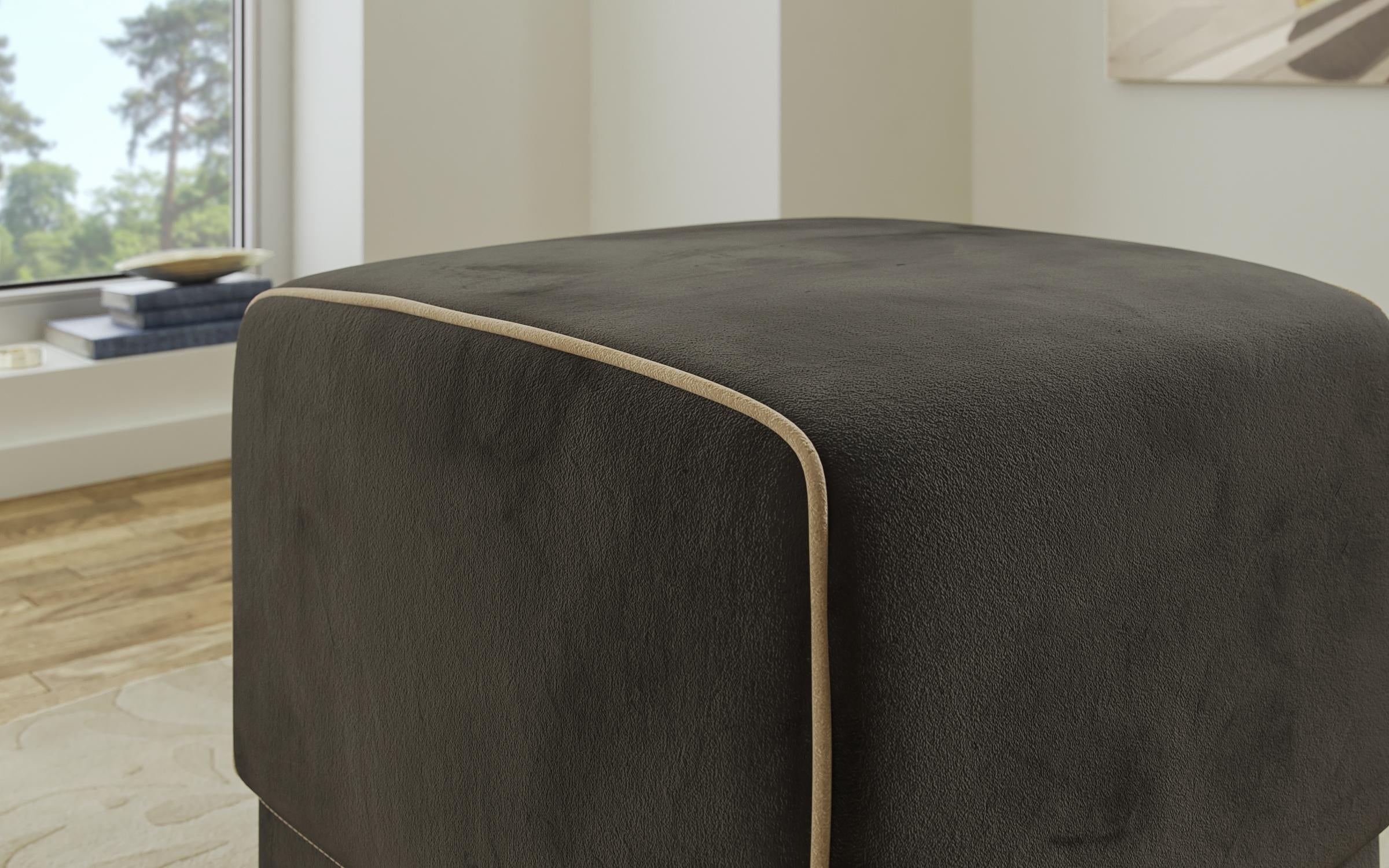 Stool Torreto 7857 dark grey + dark beige