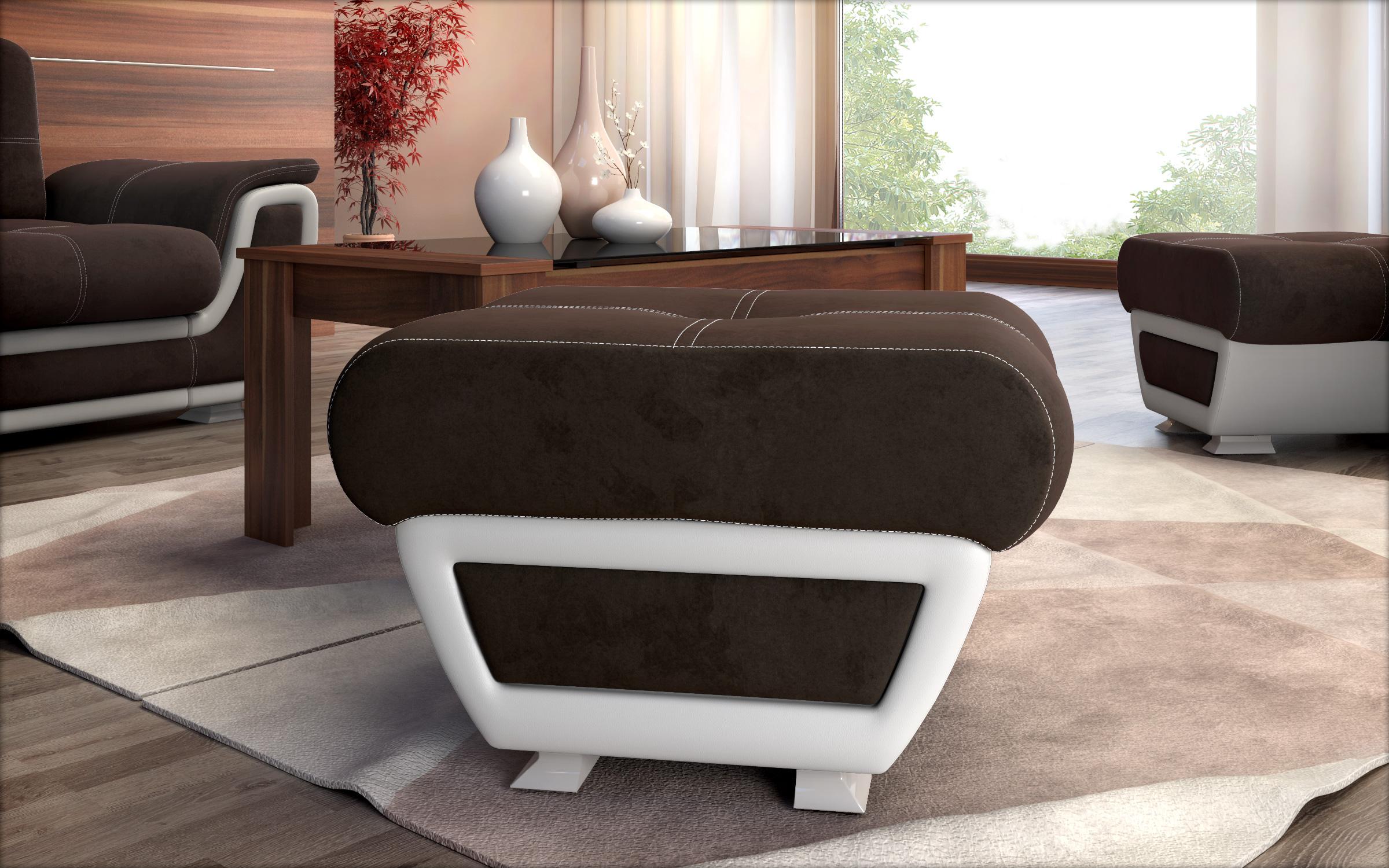 Stool Jimenez 6983 dark beige + brown skin