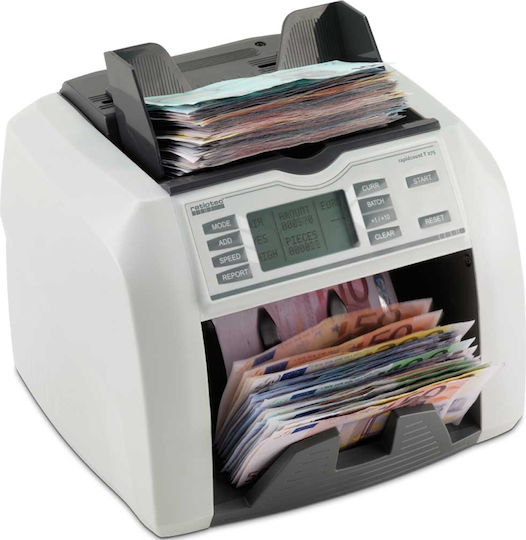 Ratiotec Rapidcount T275 Високоскоростен брояч на банкноти със смесено броене 1000/min & UV| IR Откриване на фалшификати