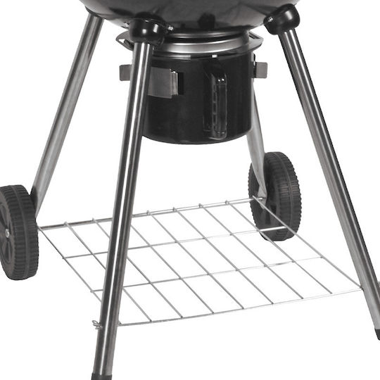 Unimac Скара на дървени въглища от неръждаема стомана Kettle с капак и термометър 54x54 cm.