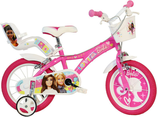 Dino Bikes Barbie 16" Детски градски велосипед Pink 5 - 7 години