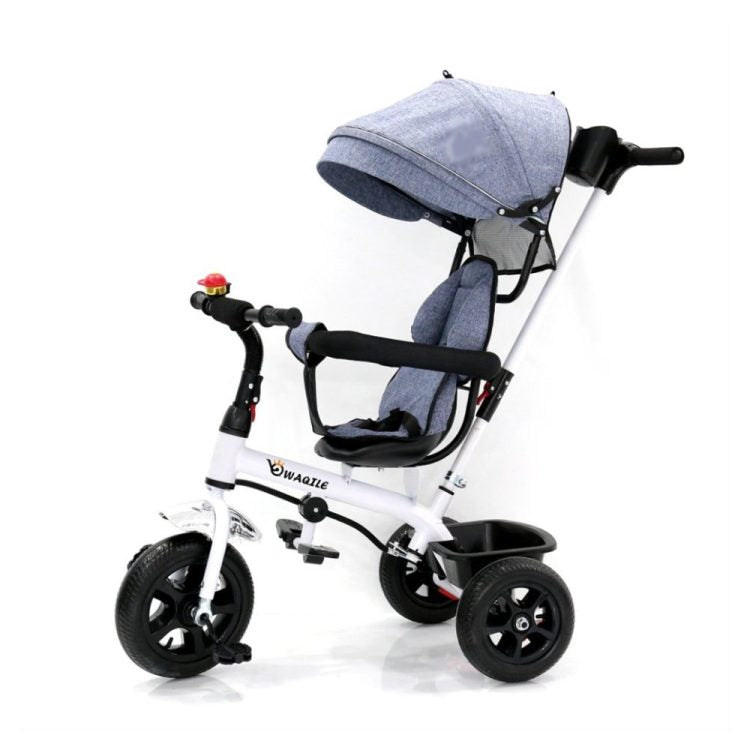 Tricycle with adjustable position 360 degrees Wheels Gray 1-4 Years 066-05-GREY