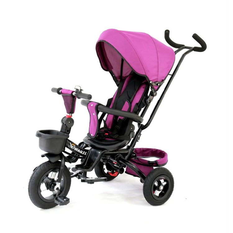 Folding Tricycle with 360-degree adjustable position Fuchsia 1-4 Years 068-01-DPINK