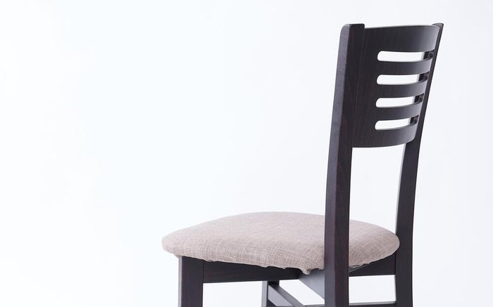 Moukoko 6718 wenge chair with mocca seat