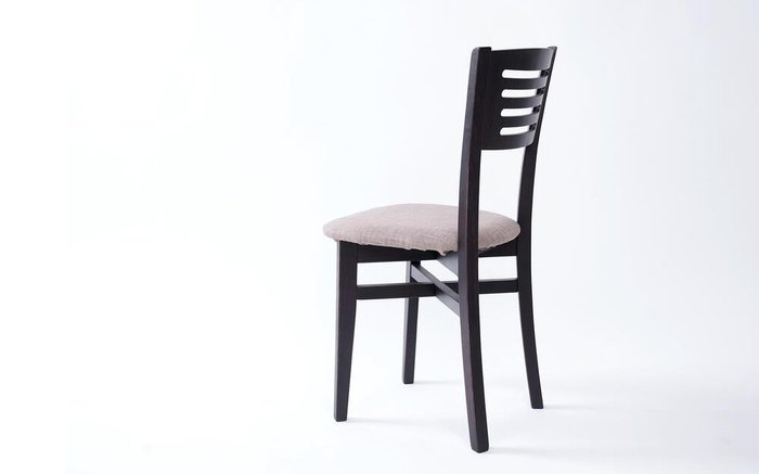 Moukoko 6718 wenge chair with mocca seat